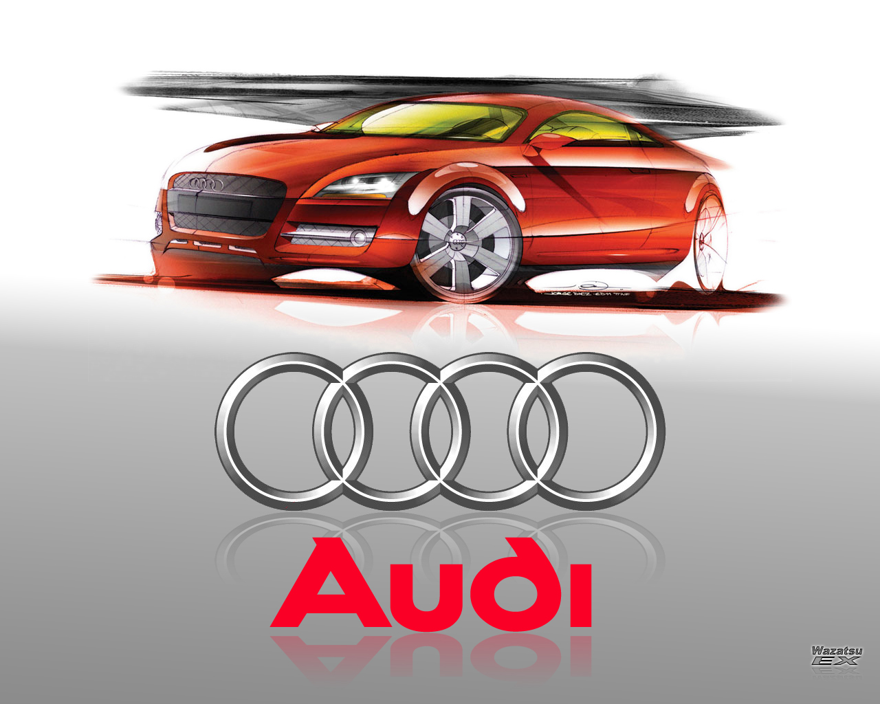 Wallpapers Cars Audi Audi TT sketch