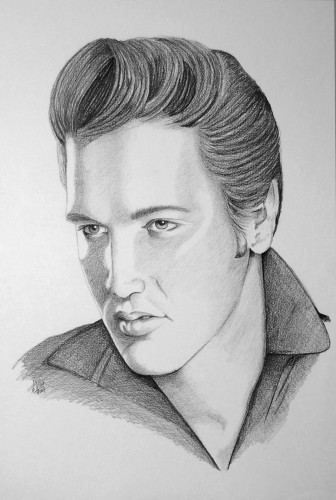 Wallpapers Art - Painting Portraits - Faces ELVIS PRESLEY