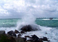 Fonds d'cran Nature Tempte sur la Bretagne