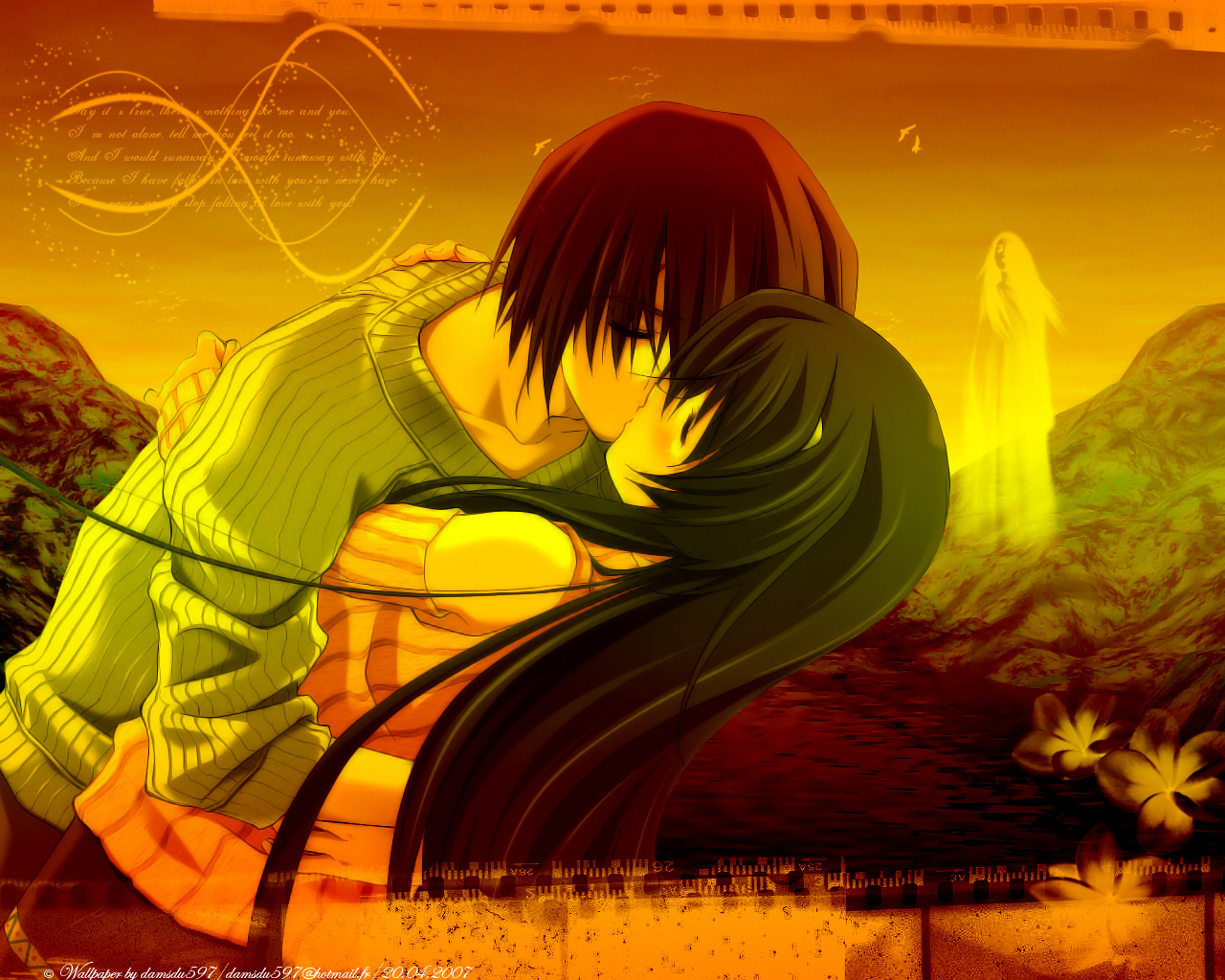 Wallpapers Manga Miscellaneous The last kiss...