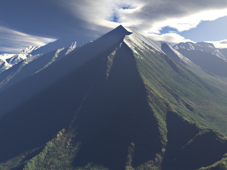 Fonds d'cran Art - Numrique 3D - Terragen Haute montagne