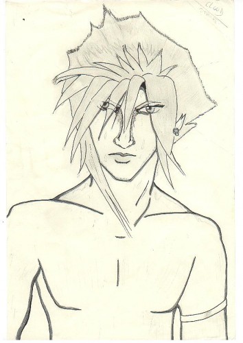 Wallpapers Art - Pencil Manga - Final Fantasy cloud strife