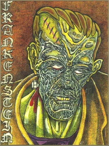 Fonds d'cran Art - Crayon Fantasy - Cratures Frankenstein