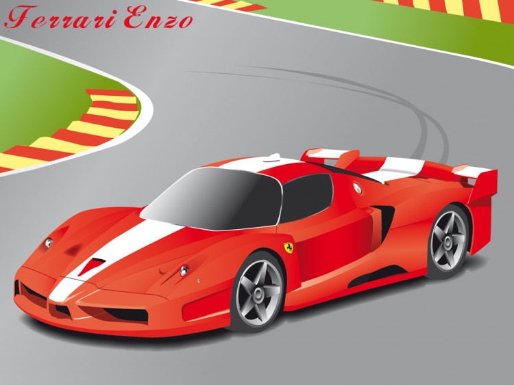 Fonds d'cran Art - Numrique Compositions 2D Ferrari Enzo