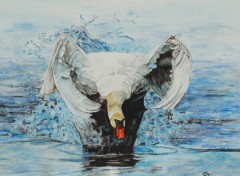 Wallpapers Art - Painting cygne