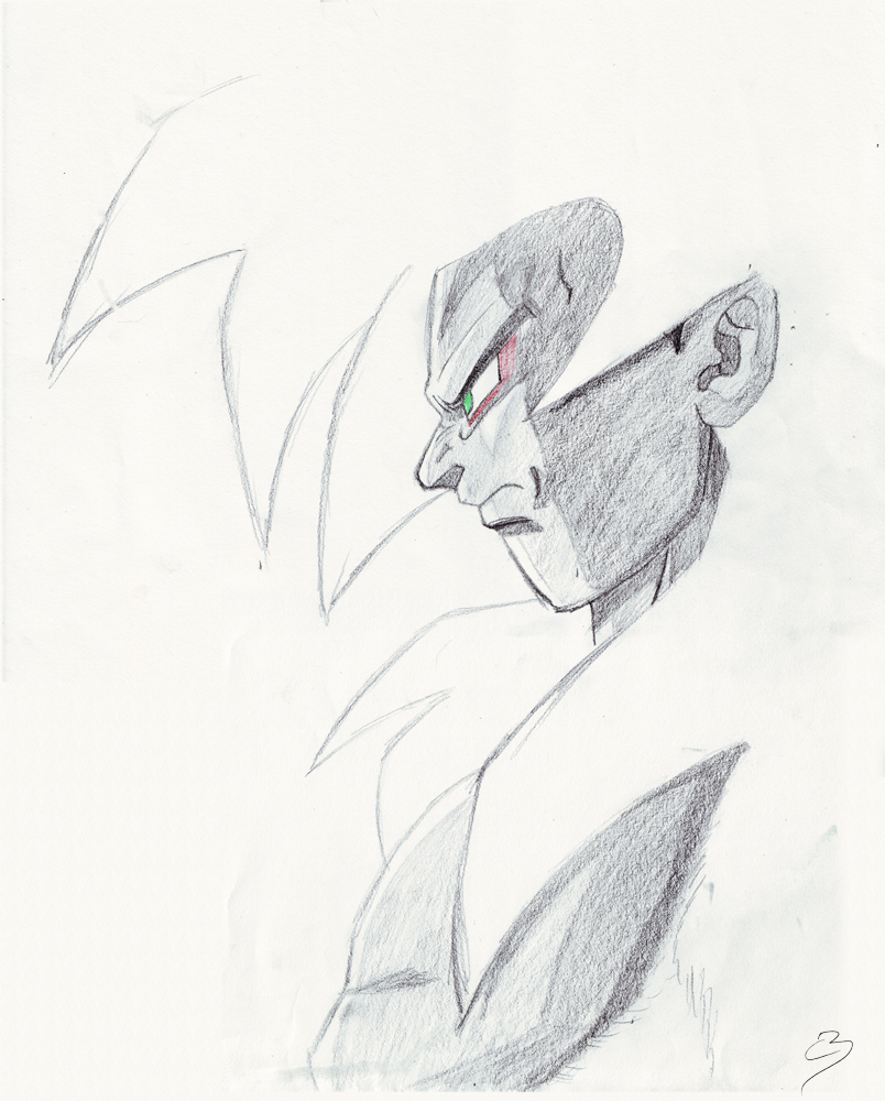 Fonds d'cran Art - Crayon Manga - Dragon Ball Z Goku 4