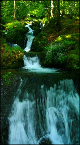 Fonds d'cran Nature Cascades - Chutes Liquid steps