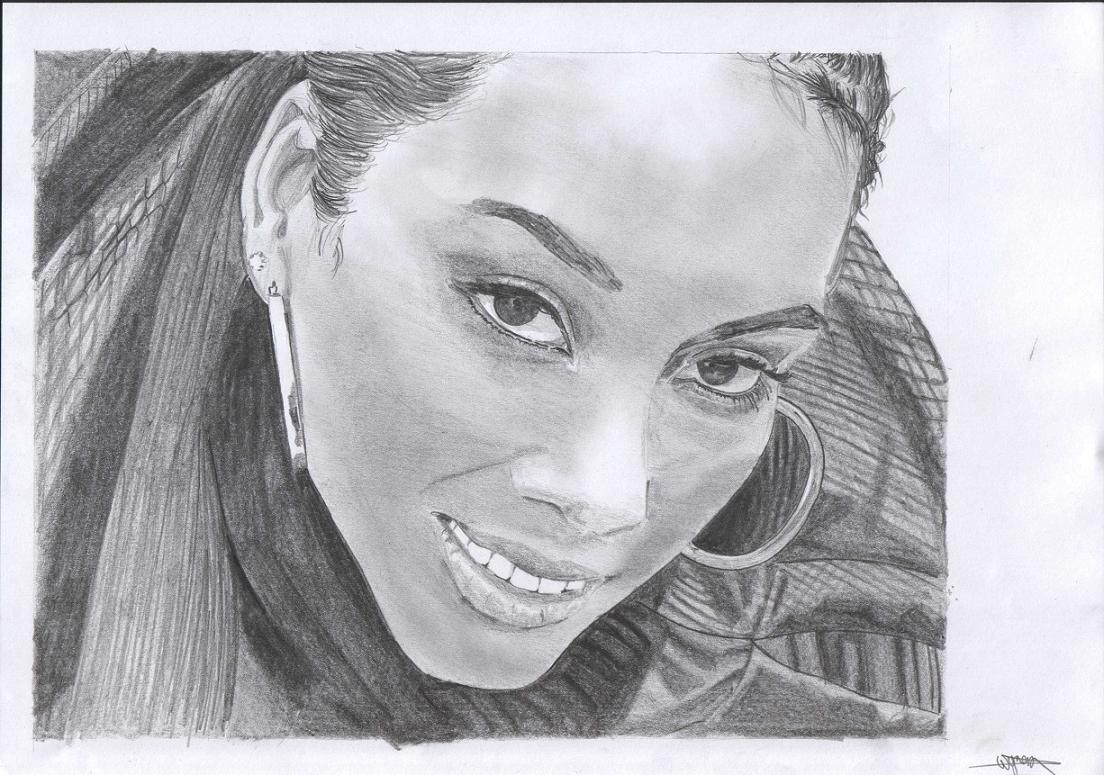 Fonds d'cran Art - Crayon Portraits Alicia Keys