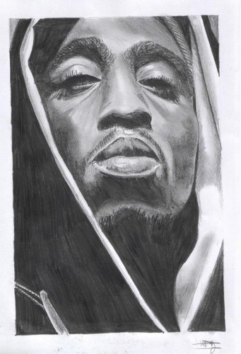 Wallpapers Art - Pencil Portraits 2Pac