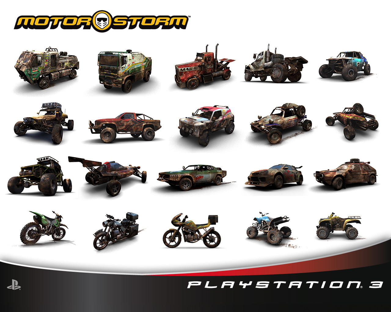 Wallpapers Video Games MotorStorm Tous les vhicules