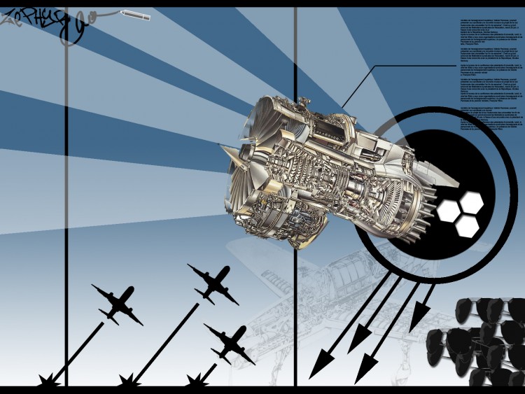 Fonds d'cran Art - Numrique Style Urbain aircraft engine