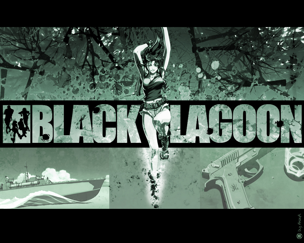 Wallpapers Manga Black Lagoon Spring water