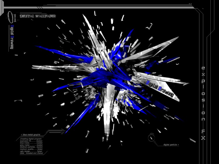 Fonds d'cran Art - Numrique Abstrait explosion FX