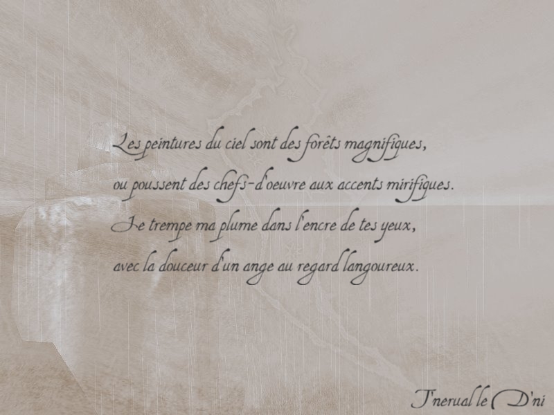 Wallpapers Digital Art Poetry - Texts Les Peintures du Ciel