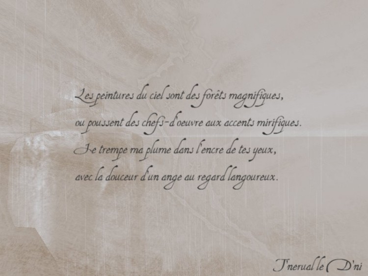 Wallpapers Digital Art Poetry - Texts Les Peintures du Ciel