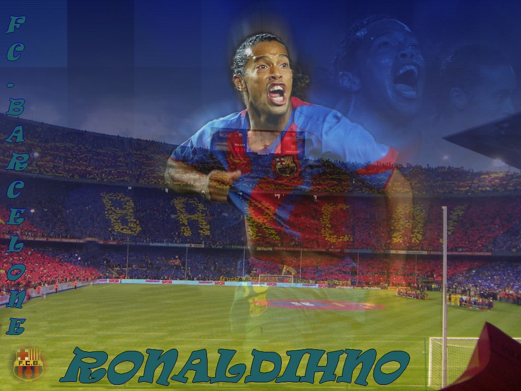 Wallpapers Sports - Leisures Football Ronaldinho ( FC. Barcelone)