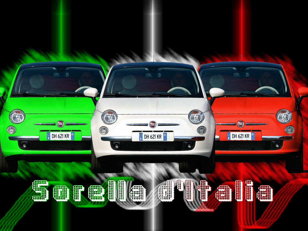 Wallpapers Cars Fiat 500% italianna !!