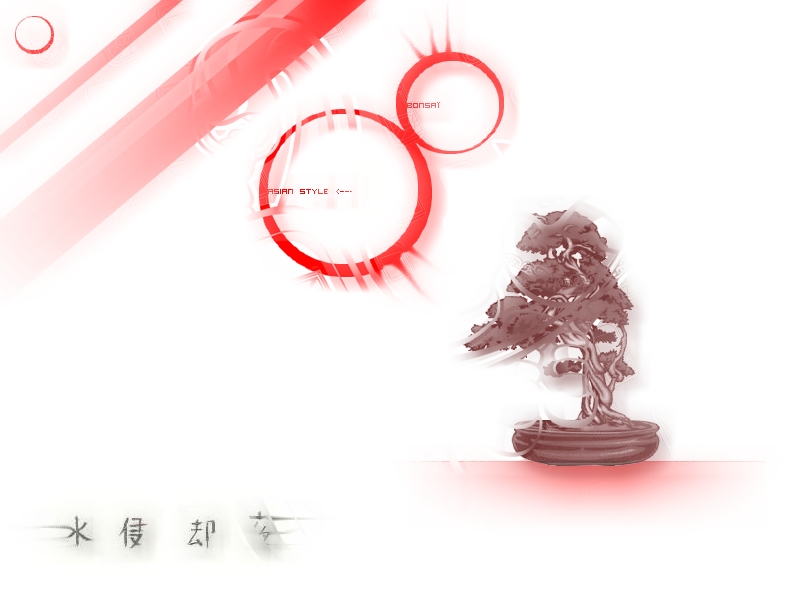 Wallpapers Digital Art Style Asian Bonsa Style