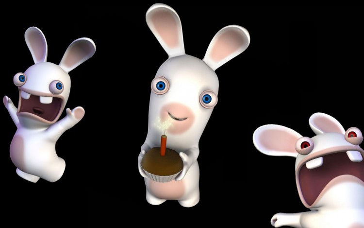 Wallpapers Video Games Rayman Raving Rabbids Happy birth-bomb!