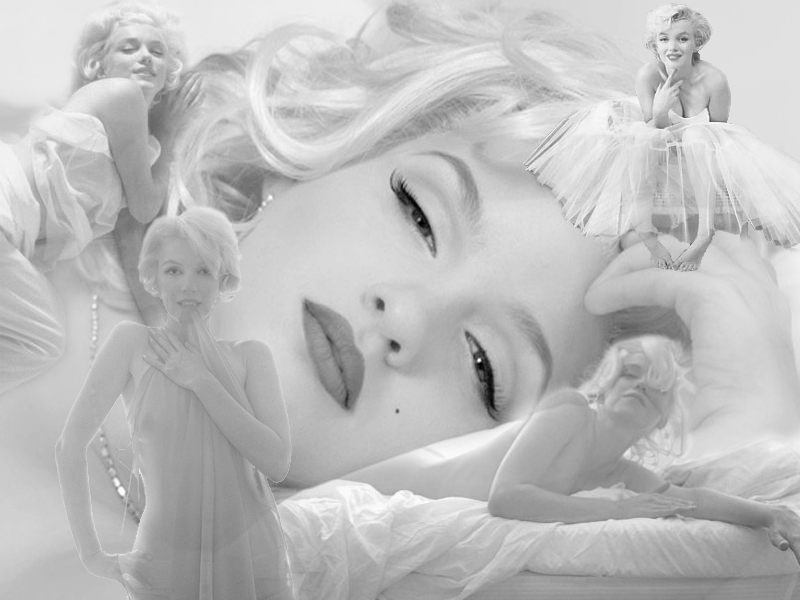 Wallpapers Celebrities Women Marilyn Monroe noir & blanc