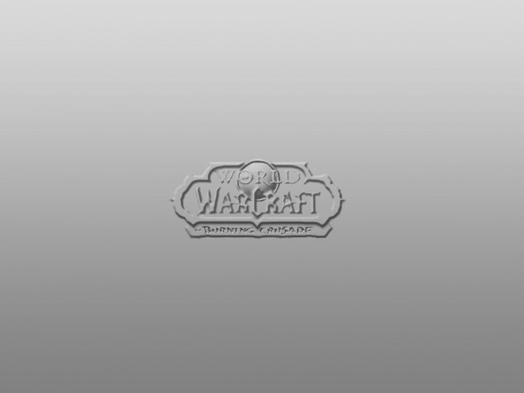 Fonds d'cran Jeux Vido World of Warcraft: The Burning Crusade logo BC metal