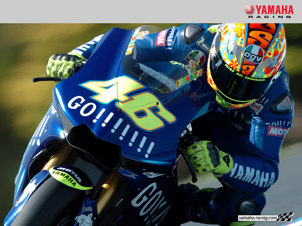 Wallpapers Motorbikes Yamaha valentino rossi