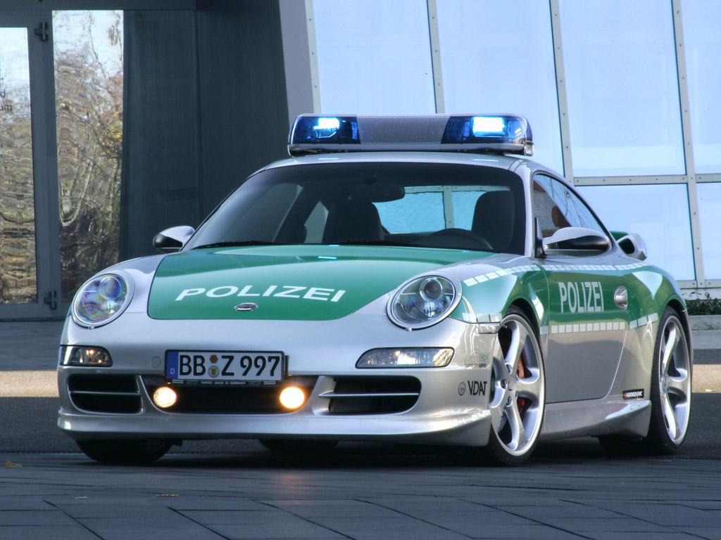 Wallpapers Cars Porsche Porsche 911 TechArt de police