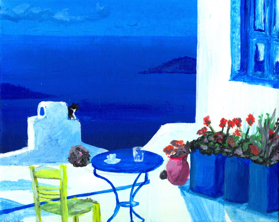 Fonds d'cran Art - Peinture Paysages Divers Grece