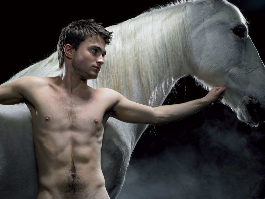 Wallpapers Celebrities Men Daniel Radcliffe D.Radcliffe & horse