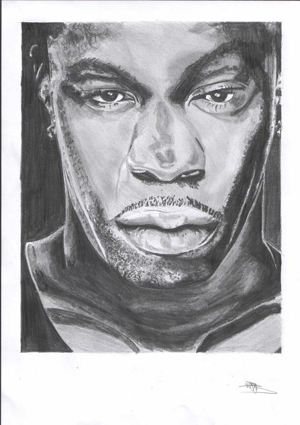 Wallpapers Art - Pencil Portraits Busta Rhymes