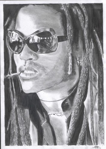 Fonds d'cran Art - Crayon Portraits Lenny Kravitz