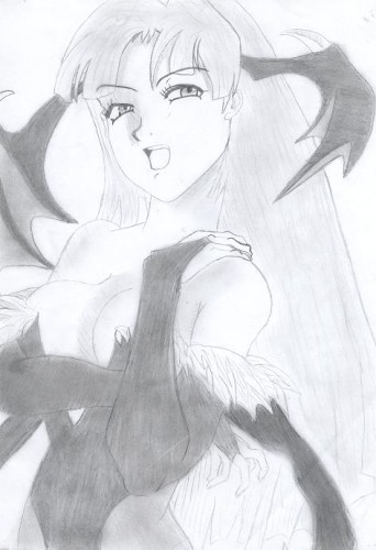 Fonds d'cran Art - Crayon Manga - Divers morrigan