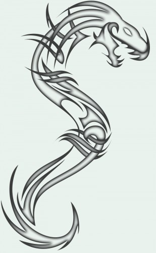 Wallpapers Digital Art Tattoos Dragon Tribal