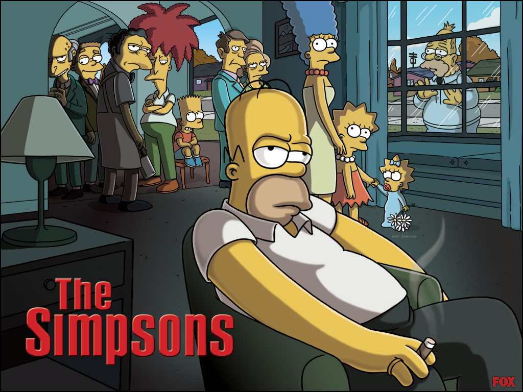 Wallpapers Cartoons The Simpsons homer de la vega