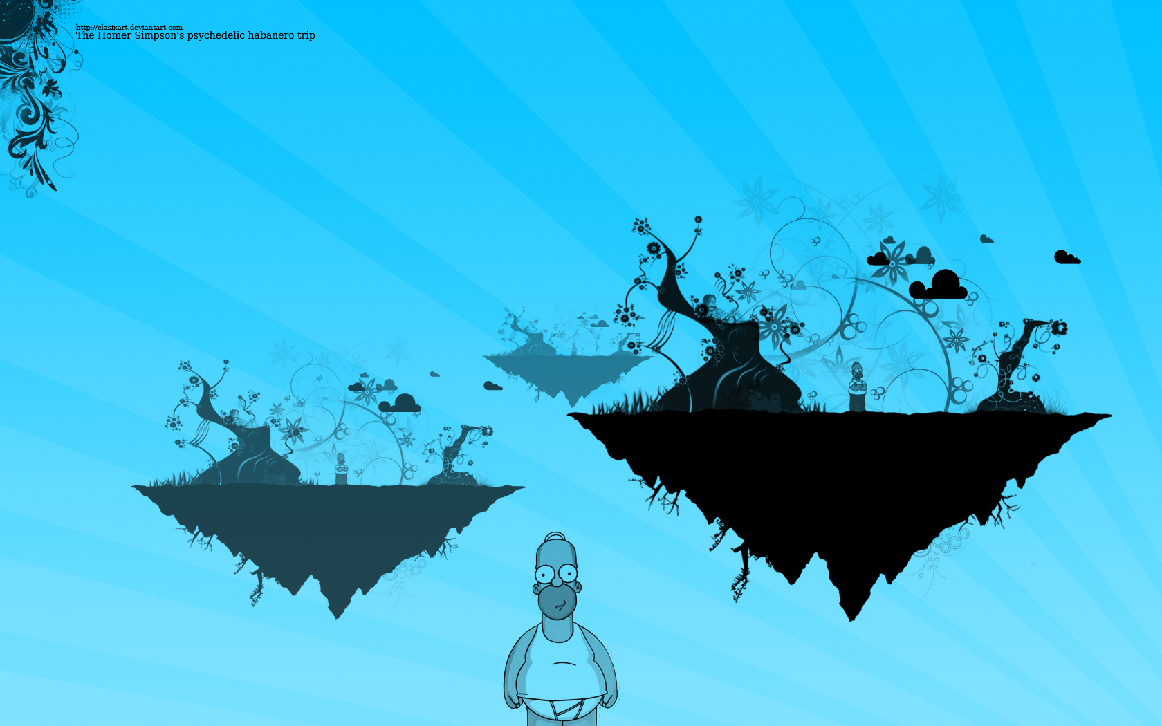 Fonds d'cran Dessins Anims Les Simpsons The Homer Simpson's psychedelic habanero trip