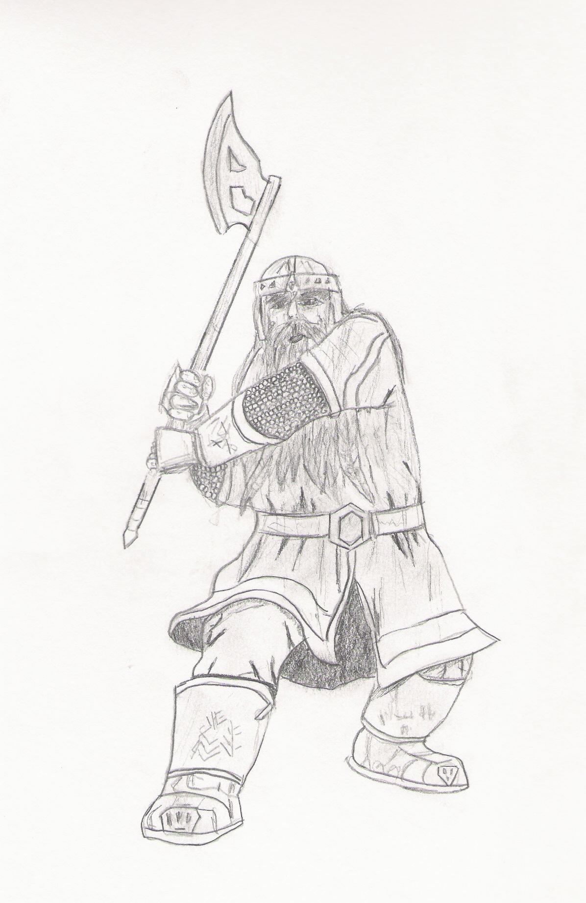 Fonds d'cran Art - Crayon Fantasy - Seigneur des anneaux Gimli