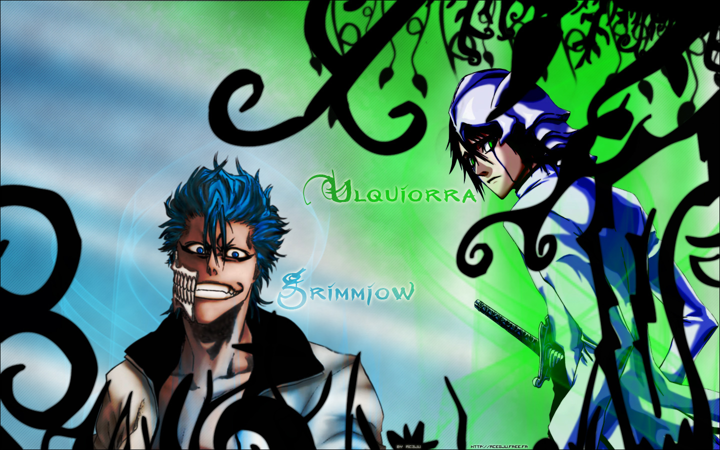 Wallpapers Manga Bleach Grimmjow & Ulquiorra