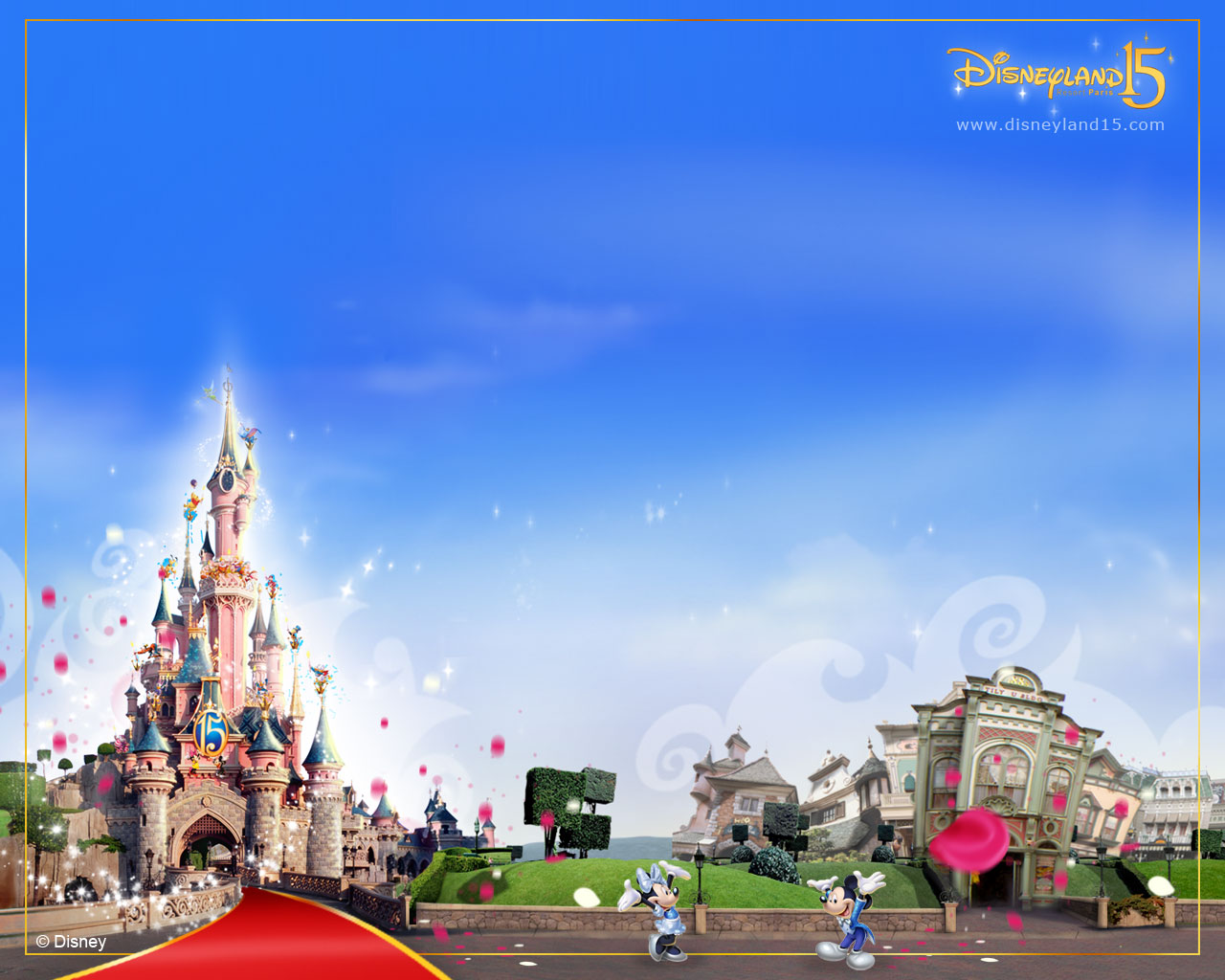 Fonds d'cran Constructions et architecture Parcs d'attractions > Divers DisneyLand Paris 15 Ans