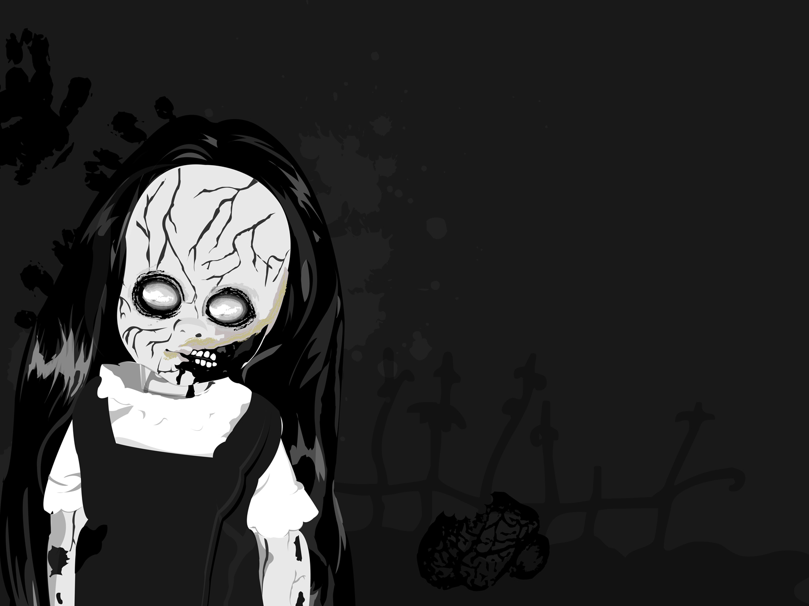 Wallpapers Digital Art Style Goth Living Dead Dolls-Dawn