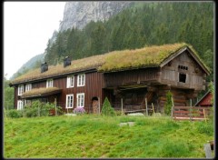 Fonds d'cran Voyages : Europe Ancienne ferme, Setesdal, Norvge