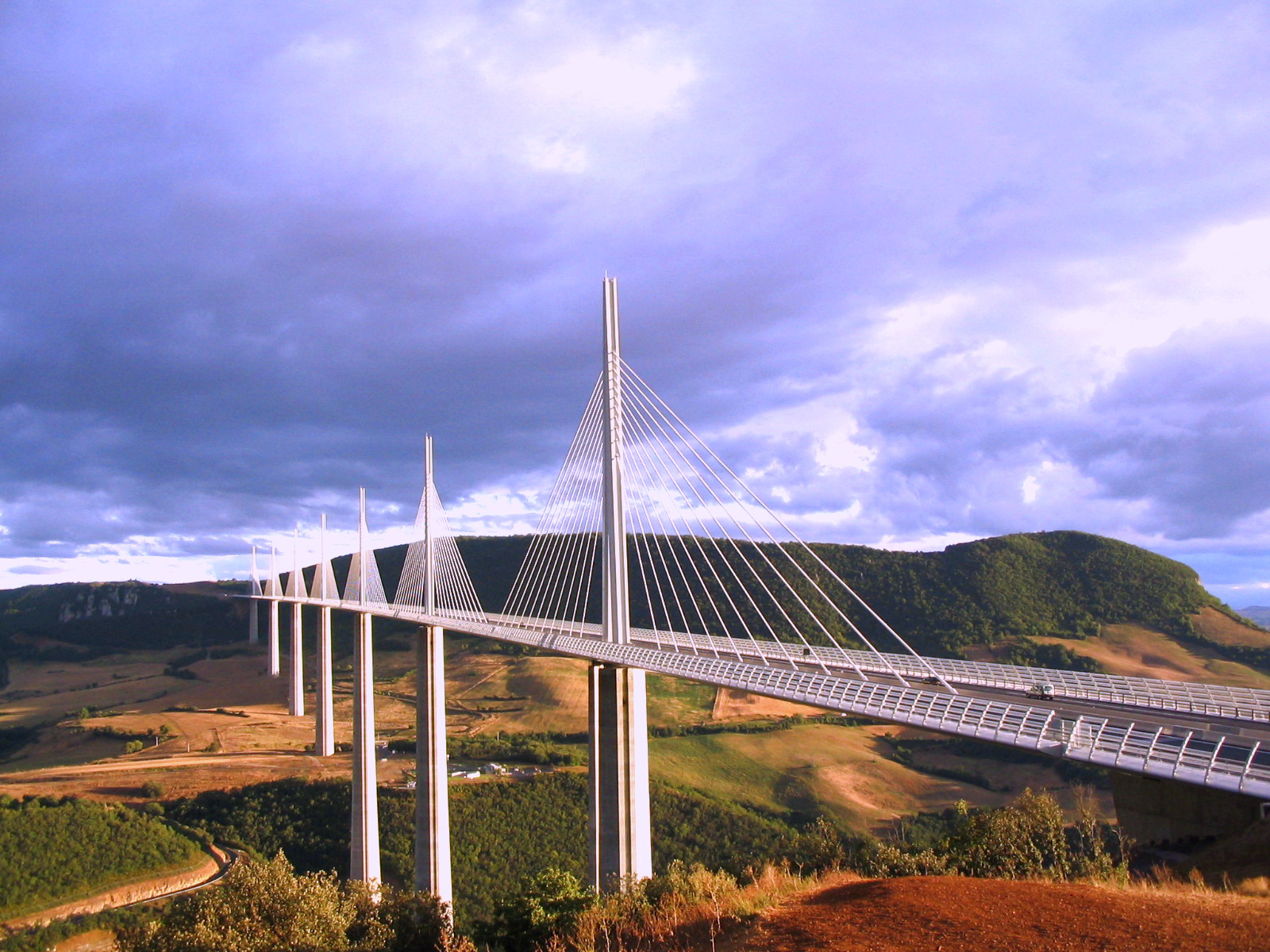 Wallpapers Constructions and architecture Bridges - Aqueduct Viaduc de Millau