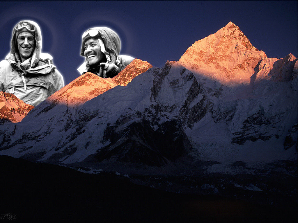 Fonds d'cran Art - Numrique Hommages Edmund, Tensing & l'Everest