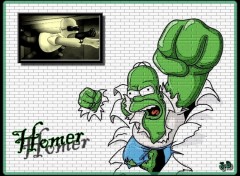 Wallpapers Cartoons Hulk Homer