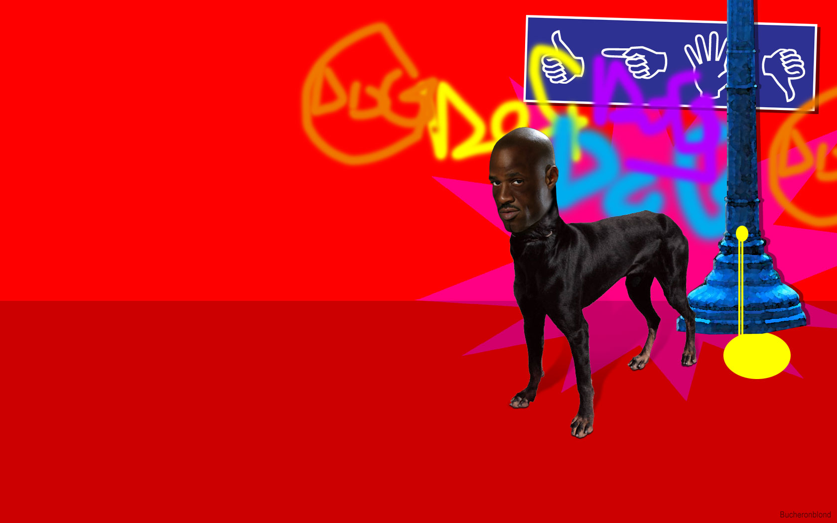 Wallpapers Art - Painting Graffitis Tagger dog