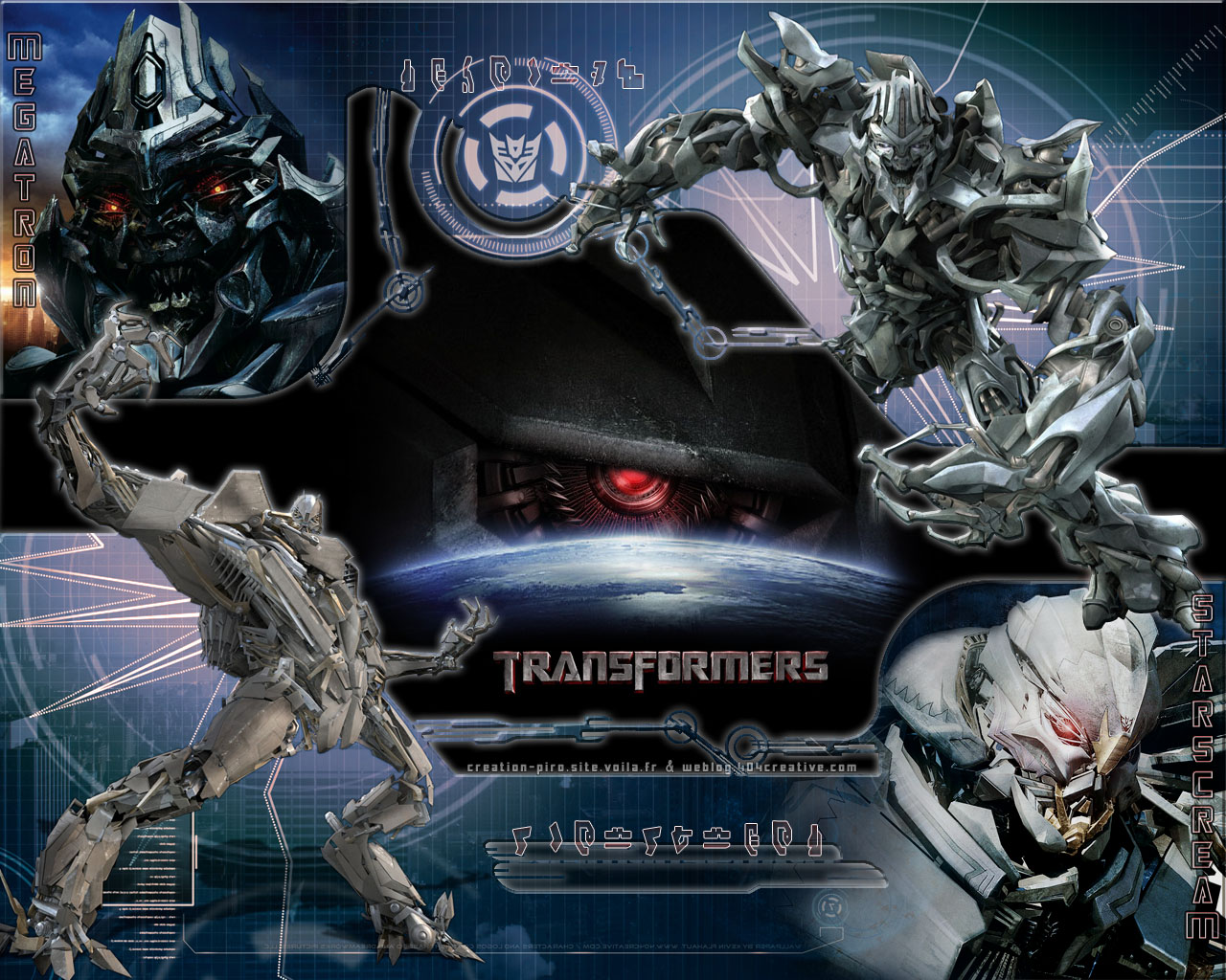 Wallpapers Movies Transformers Megatron et Starscream