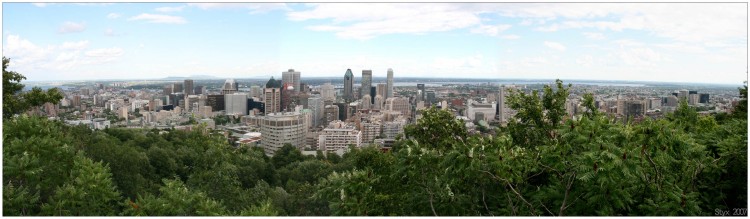 Wallpapers Trips : North America Canada > Quebec Montral depuis son Belvdre