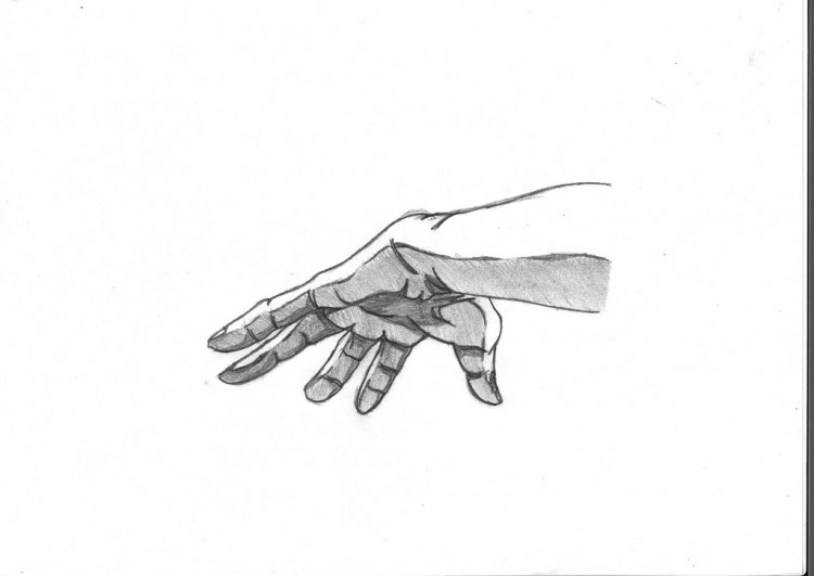 Wallpapers Art - Pencil Hands, feet, skeletons main