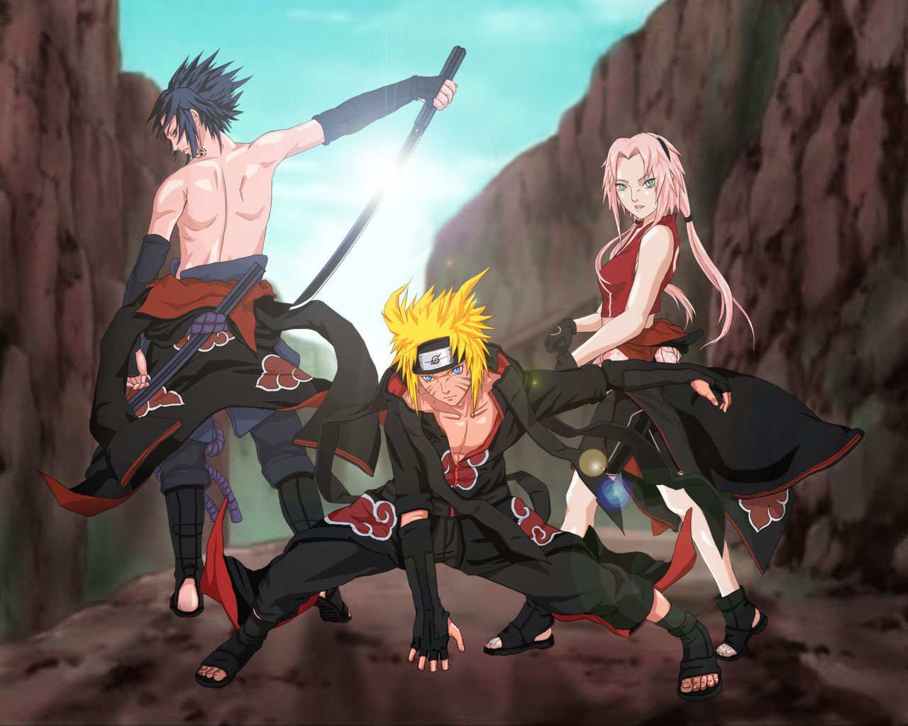 Wallpapers Manga Naruto Akatsuki Team 7