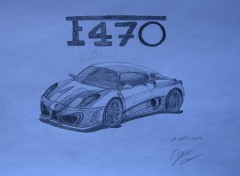 Wallpapers Art - Pencil Remplacante de la Ferrari F430