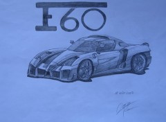 Fonds d'cran Art - Crayon Remplacante de la Ferrari Enzo